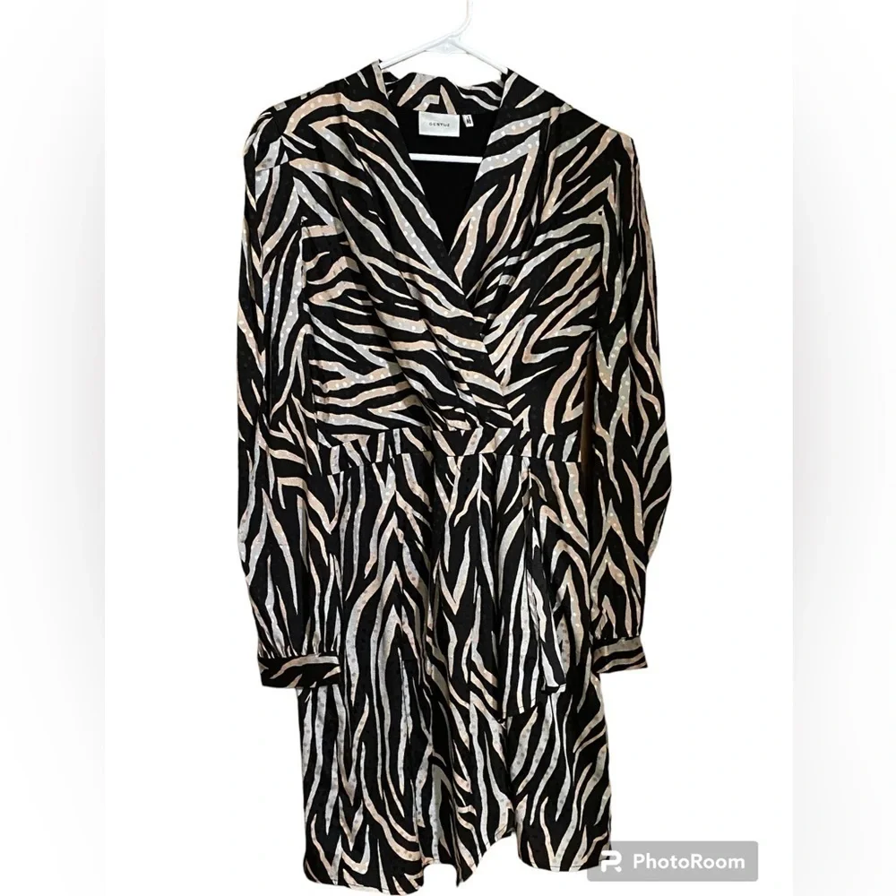 GESTUZ Fei Satin Jacquard Mini Dress size 40 US 8